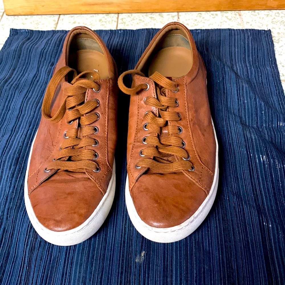 Johnston & Murphy Banks lace Tan Italian Sheepkin